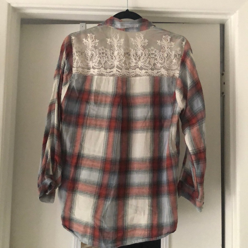 BDG flannel shirt with lace XS (runs big)
